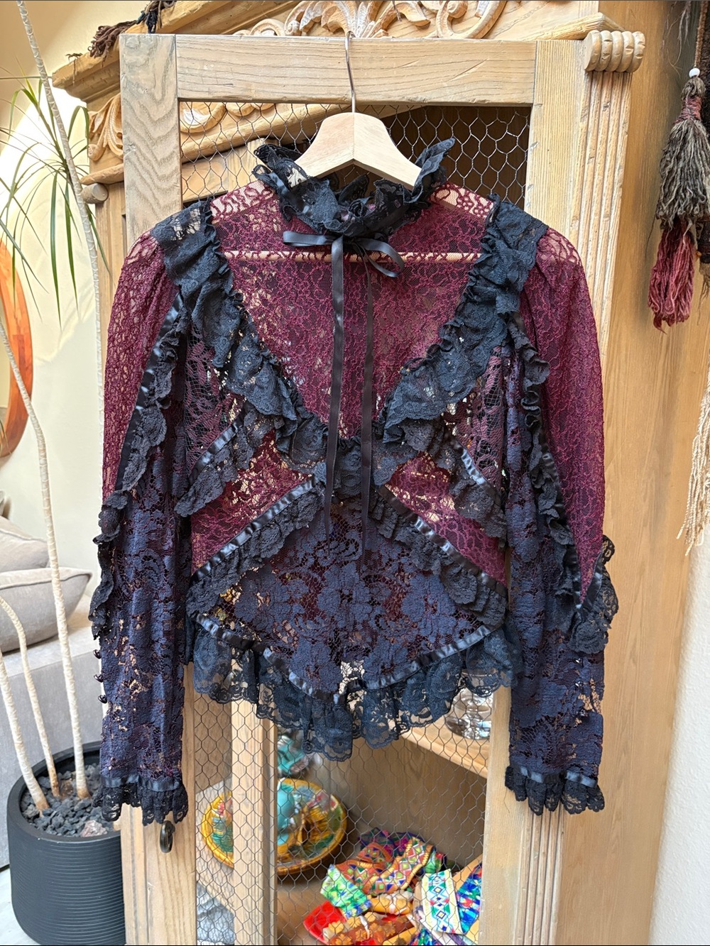 Andrée Gaye for The Shirt Off My Back Victorian Gothic Lace Blouse